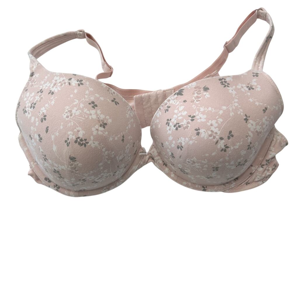 Calique Navy Red Floral Bra 44D - Stylish & Supportive